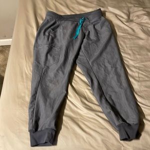 Grey FIGS unisex scrub pants SIZE LG